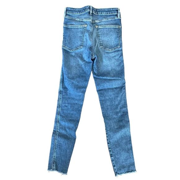 Free People Jeans Size 28 Blue Jeggings High Rise Raw Hem - Picture 6 of 7